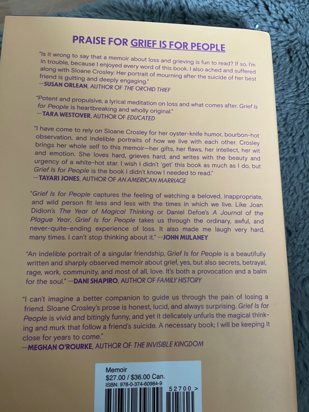 Grief is for People by Sloane Crosley - Picture 5 of 6
